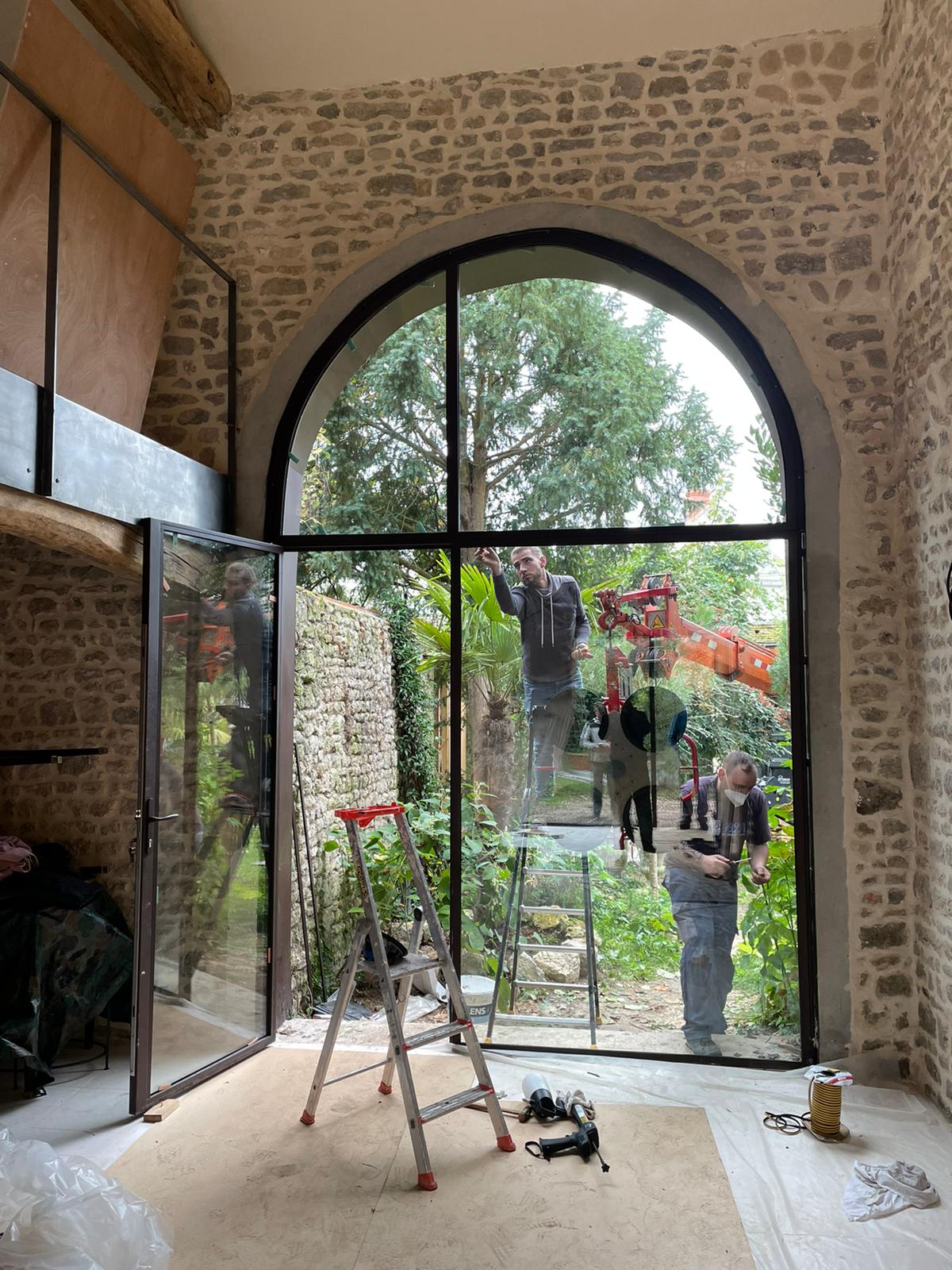 Installation grande fenêtre